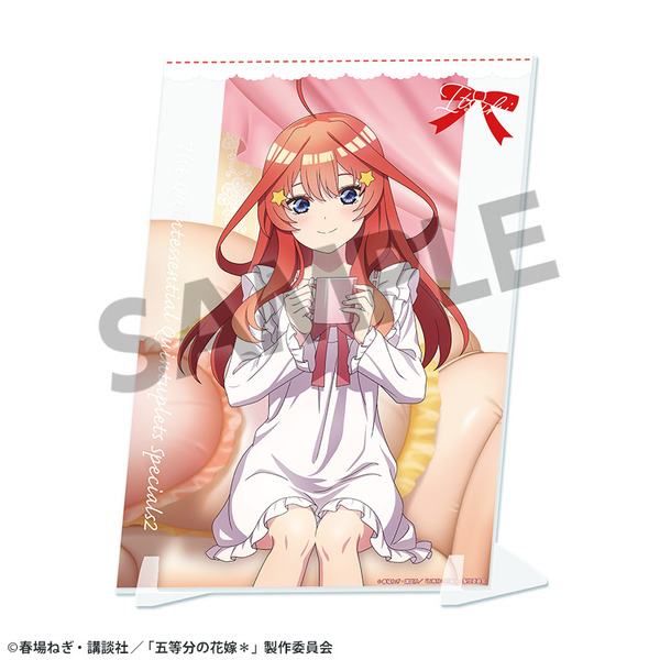 TVスペシャルアニメ『五等分の花嫁＊』描き下ろしビジュアルアクリルプレート 中野五月 ナイトウェアver.（C）春場ねぎ・講談社／「五等分の花嫁＊」製作委員会