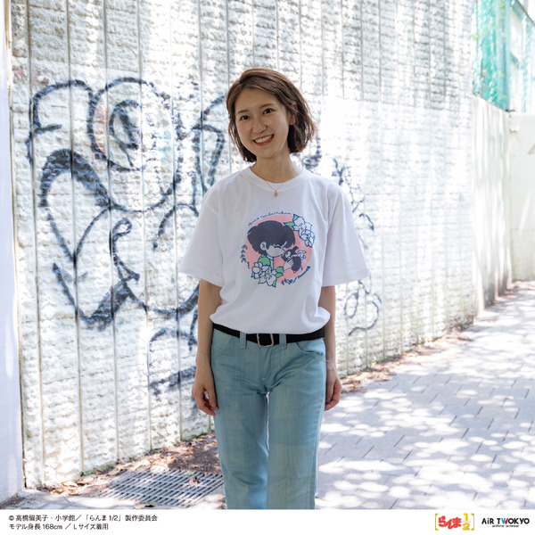 AIR TWOKYO『らんま1/2』第2弾「ポップイラストTシャツ6（天道あかね＆Pちゃん）」着用イメージ（C）高橋留美子・小学館／「らんま1/2」製作委員会