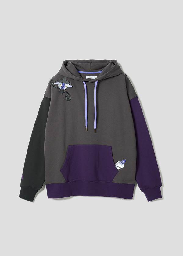 ポケットモンスター×グラニフ「ヒトモシ＆ランプラー＆シャンデラ｜キッズ裏毛ビッグシルエットパーカー」（C）Nintendo・Creatures・GAME FREAK・TV Tokyo・ShoPro・JR Kikaku （C）Pokemon