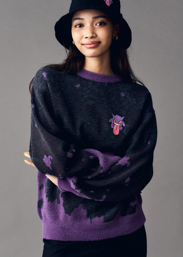 ポケットモンスター×グラニフ「No.0094｜ウォッシャブルジャカードニット」着用イメージ（C）Nintendo・Creatures・GAME FREAK・TV Tokyo・ShoPro・JR Kikaku （C）Pokemon