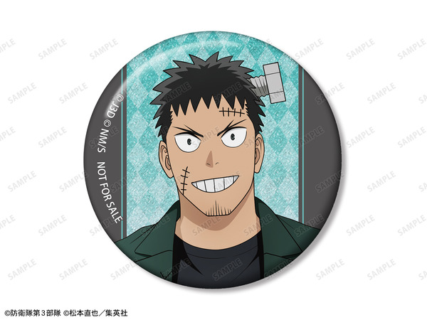 TVアニメ『怪獣８号』描き下ろし 日比野カフカ ハロウィンver. グリッター缶バッジ 催事会場＆AMNIBUS限定特典（C）防衛隊第３部隊（C）松本直也／集英社