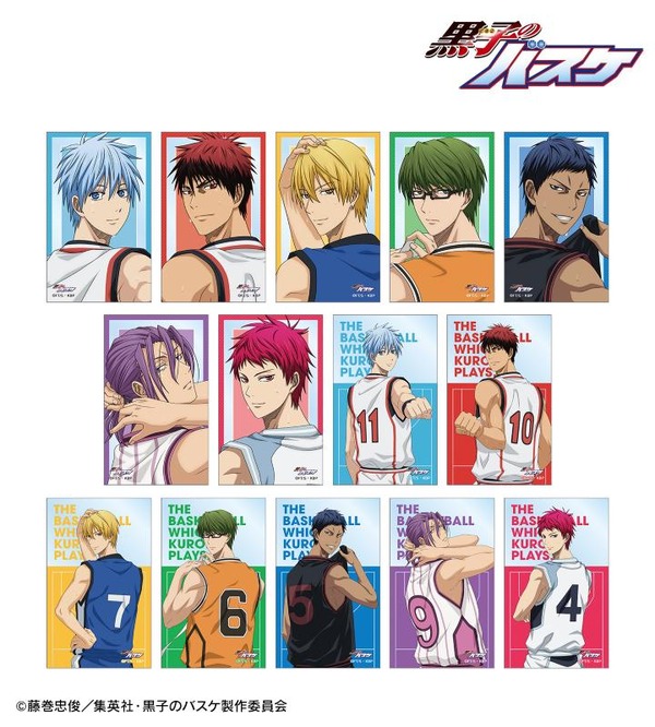 TVアニメ『黒子のバスケ』描き下ろし 戦う背中ver. トレーディングクリアカード（C）藤巻忠俊／集英社・黒子のバスケ製作委員会