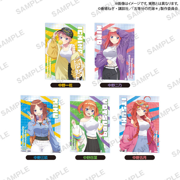 「TVスペシャルアニメ『五等分の花嫁＊』×GiGO キャンペーン 2025」イラストアクリルボード ストリートパーカー ver.（C）春場ねぎ・講談社／「五等分の花嫁＊」製作委員会