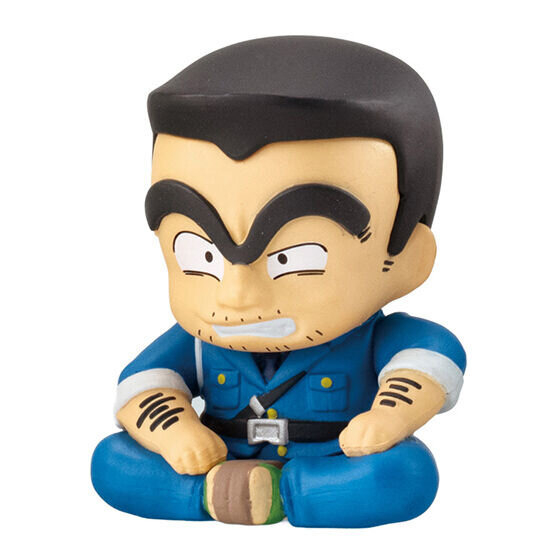 不機嫌そうな両さんに、激怒する部長！「こち亀」がガシャポン「まちぼうけ」に登場ーキャラクターの個性を表現した全5種