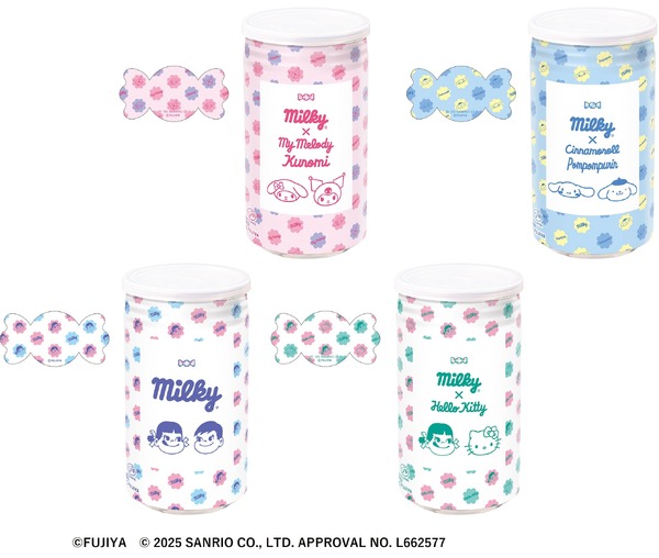 ミルキー缶（サンリオキャラクターズコラボ'25）＜全4種＞
