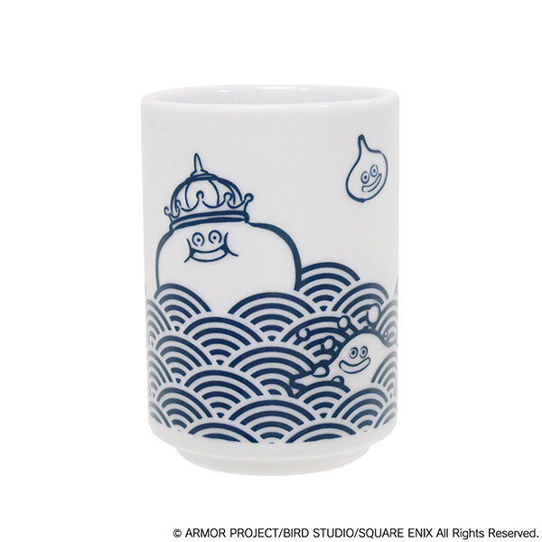 『ドラクエ』和風な「スライム湯のみ」が可愛い！青海波と花小紋、2つの柄を風流にデザイン