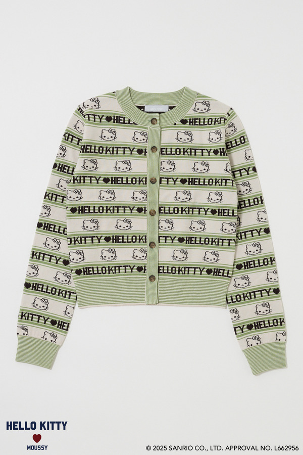 HELLO KITTY×MOUSSY「HELLO KITTY RETRO STRIPE CD　IVORY」（C）25 SANRIO CO., LTD. APPR. NO. L662956