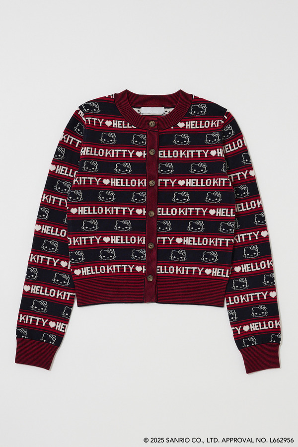 HELLO KITTY×MOUSSY「HELLO KITTY RETRO STRIPE CD　NAVY」（C）25 SANRIO CO., LTD. APPR. NO. L662956
