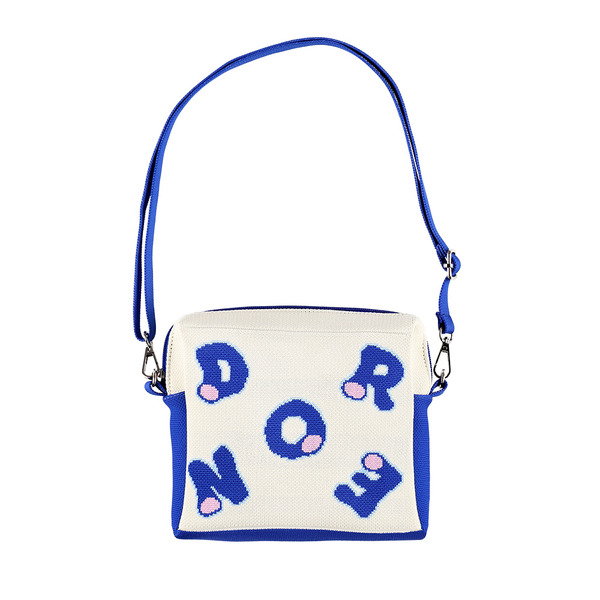 「ドラえもん未来デパートオリジナル ニットジャカードポーチショルダーバッグ ドラ文字アルファベット」