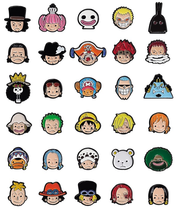 ONE PIECE Face Pins