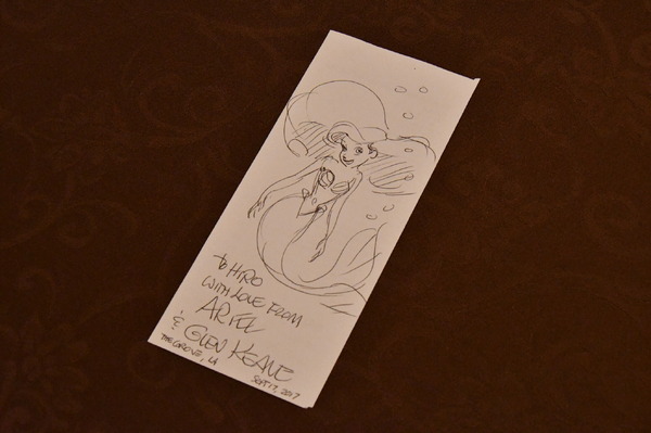 下野紘がもらったアリエルのイラスト