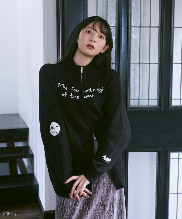 ナイトメア/ダブルジップニットカーディガン​