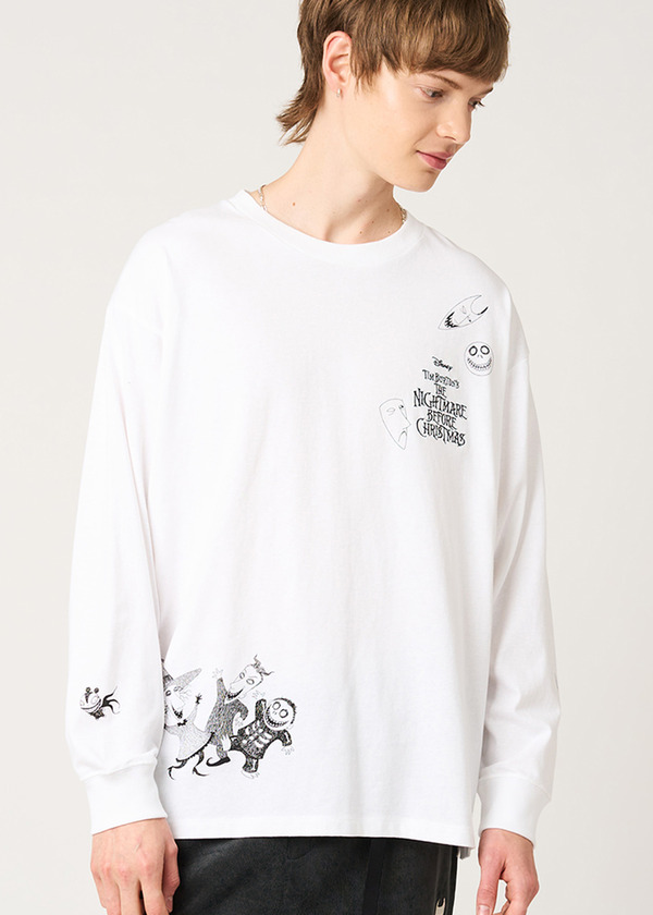 『ナイトメアー・ビフォア・クリスマス』×グラニフ「いたずら3人組｜ビッグシルエット長袖Tシャツ」（C）Disney