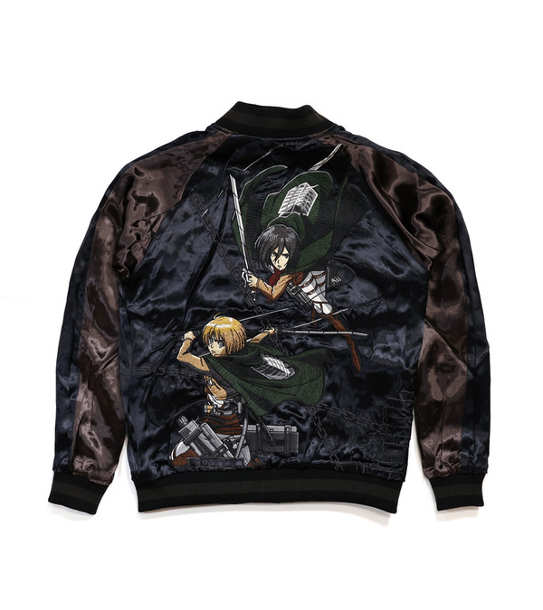 「進撃の巨人」リバーシブルスカジャン