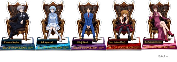 ALL OF EVANGELIONオリジナルグッズ「箔押しアクリルスタンド」（C）カラー