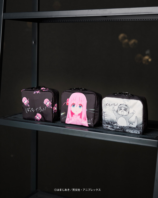 TVアニメ『ぼっち・ざ・ろっく！』ポーチ各種（C）はまじあき／芳文社・アニプレックス
