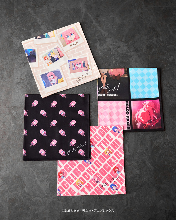 TVアニメ『ぼっち・ざ・ろっく！』ハンカチ各種（C）はまじあき／芳文社・アニプレックス