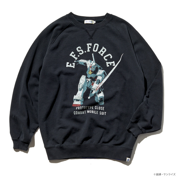 「STRICT-G Fab『機動戦士ガンダム』ユーズドスタイル スウェットシャツ」9,900円（C）創通・サンライズ