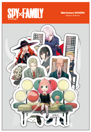 SPY×FAMILY Mid Century MODERN Sticker Set 