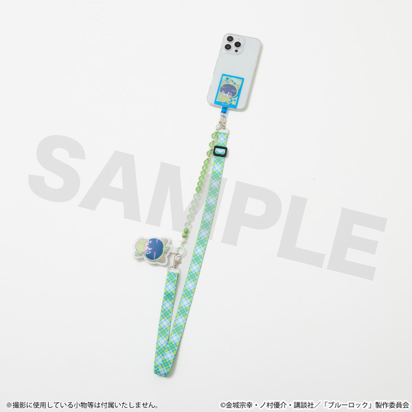 TVアニメ『ブルーロック』SuperGroupiesコラボ「潔 世一 モデル スマホストラップ＆フォンタブ」使用イメージ（C）金城宗幸・ノ村優介・講談社／「ブルーロック」製作委員会