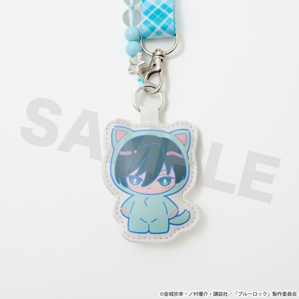 TVアニメ『ブルーロック』SuperGroupiesコラボ「糸師 凛 モデル スマホストラップ＆フォンタブ」（C）金城宗幸・ノ村優介・講談社／「ブルーロック」製作委員会