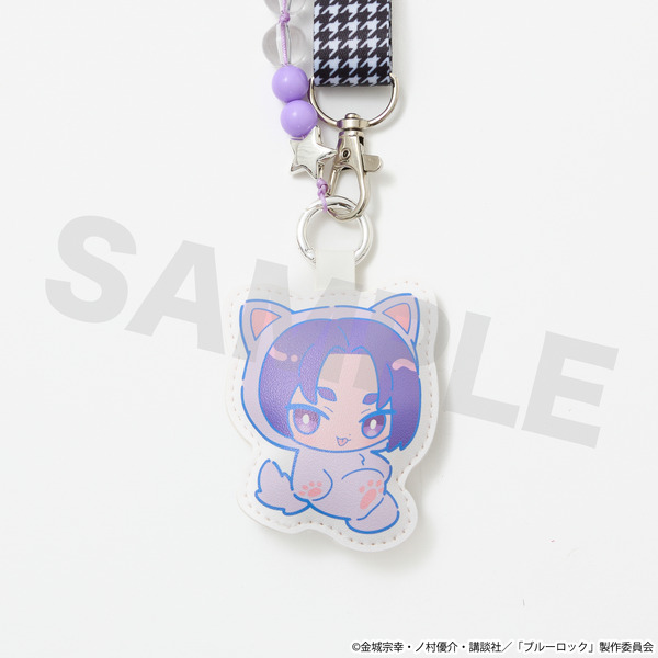 TVアニメ『ブルーロック』SuperGroupiesコラボ「御影 玲王 モデル スマホストラップ＆フォンタブ」（C）金城宗幸・ノ村優介・講談社／「ブルーロック」製作委員会