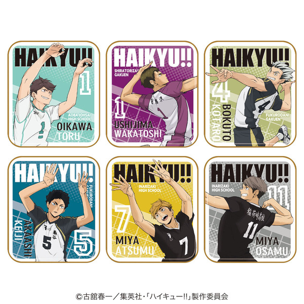 キャラタブ缶ハイキュー!!（6種セット）イラスト一覧