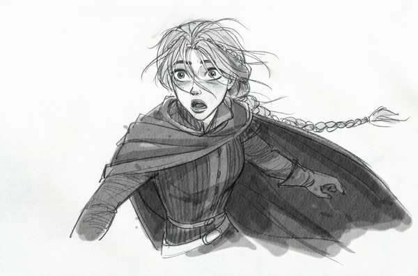 映画『果てしなきスカーレット』ジン・キム スケッチデザイン