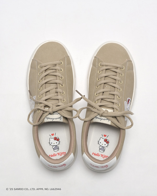 「サンリオキャラクターズ シューズ」ワッペンコートスニーカー