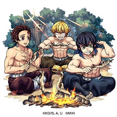 火属性 ★6 柱稽古中 竈門炭治郎＆我妻善逸＆嘴平伊之助 （進化）