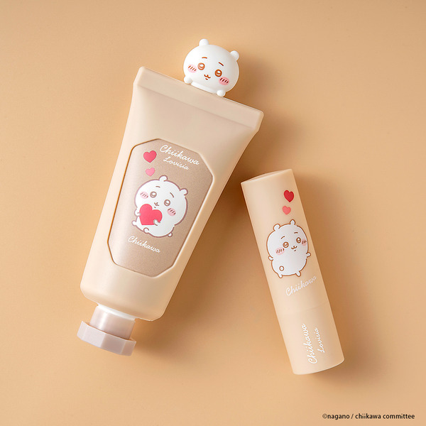 「Lovisia ちいかわマスコットハンドクリーム」「Lovisia ちいかわリップクリーム ハートシリーズ」