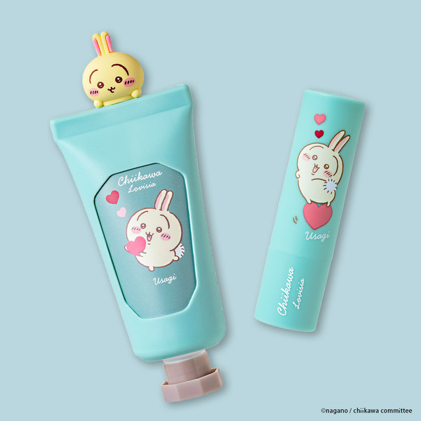 「Lovisia ちいかわマスコットハンドクリーム」「Lovisia ちいかわリップクリーム ハートシリーズ」