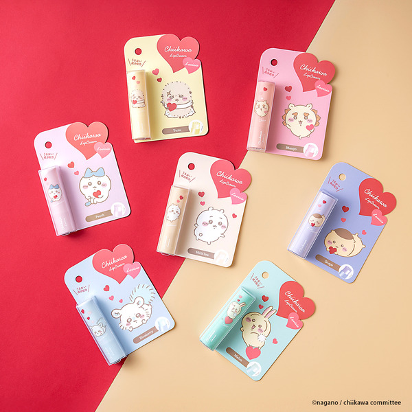 「Lovisia ちいかわリップクリーム ハートシリーズ」