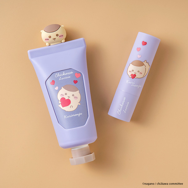 「Lovisia ちいかわマスコットハンドクリーム」「Lovisia ちいかわリップクリーム ハートシリーズ」