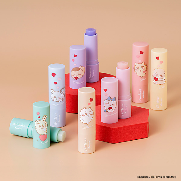 「Lovisia ちいかわリップクリーム ハートシリーズ」