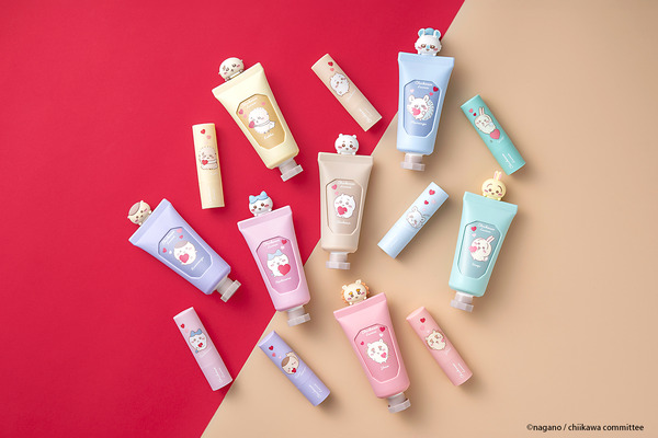「Lovisia ちいかわマスコットハンドクリーム」「Lovisia ちいかわリップクリーム ハートシリーズ」