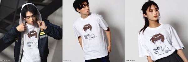 STRICT-G『新機動戦記ガンダムW』Tシャツ　ヒイロ・ユイ横顔 着用イメージ（C）創通・サンライズ