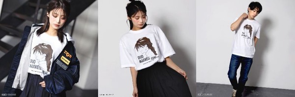 STRICT-G『新機動戦記ガンダムW』Tシャツ　デュオ・マックスウェル横顔 着用イメージ（C）創通・サンライズ