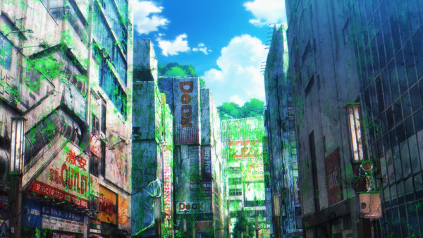 『終末ツーリング』第4話「秋葉原」場面写真（C）2025 さいとー栄／KADOKAWA／「終末ツーリング」製作委員会