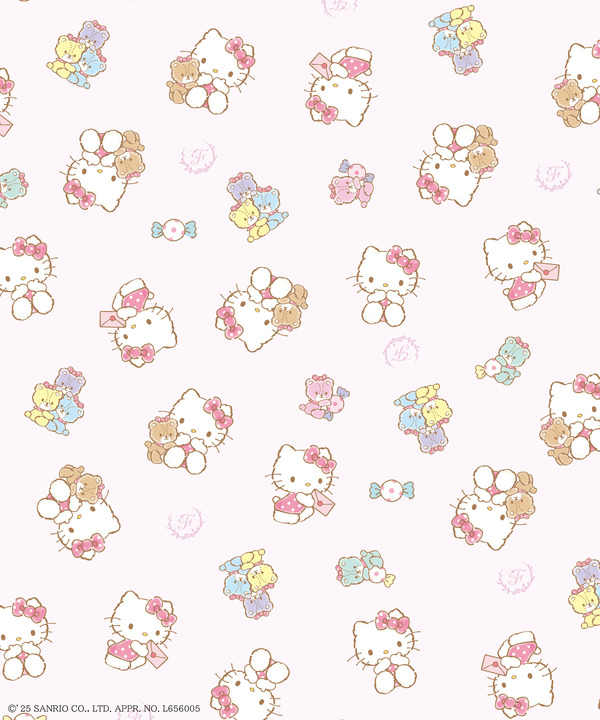 ダブルリボントートバッグとポーチの裏地デザイン