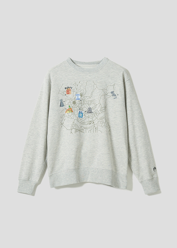 杜王町マップ｜裏毛スウェット