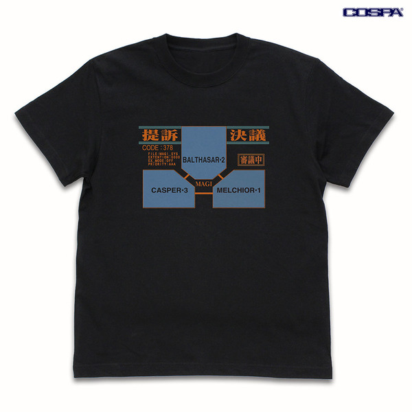 COSPA「『新世紀エヴァンゲリオン』MAGIシステム Tシャツ（EVANGELION）」（C）カラー