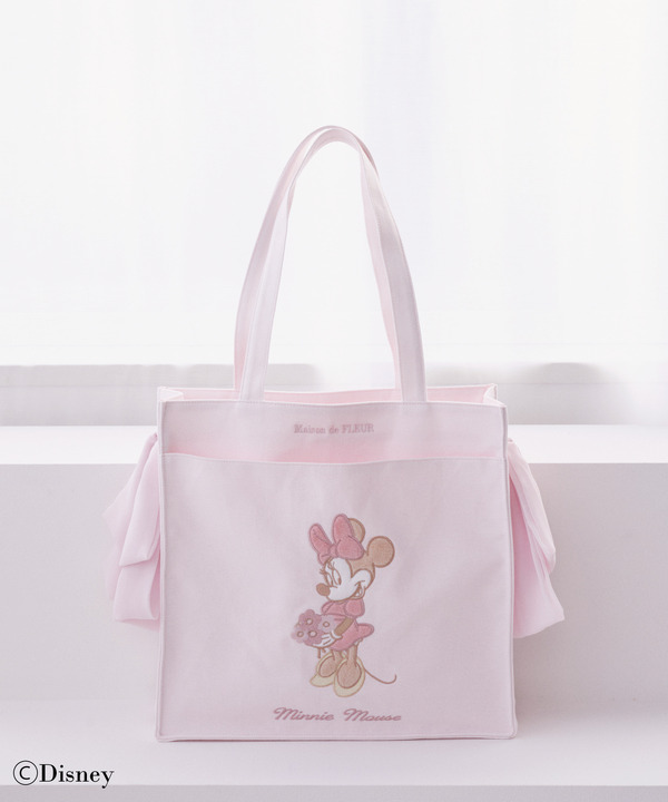Maison de FLEUR Disney Collection「Mickey ＆ Minnie」Minnie Mouse/リボントートバックﾞ（C）Disney