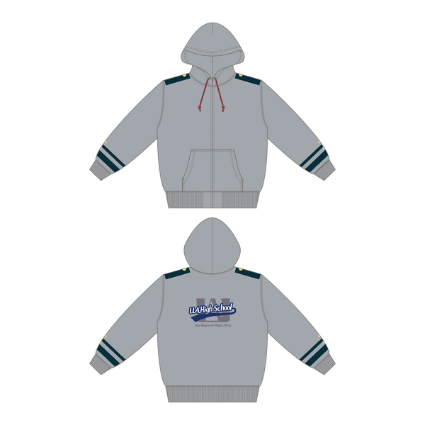 「僕のヒーローアカデミア 第2回 雄英高校オープンスクール」制服風パーカー（C）堀越耕平／集英社・僕のヒーローアカデミア製作委員会（C）Bandai Namco Experience Inc.