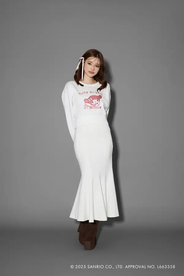 マイメロディ＆クロミコラボスウェットトップス