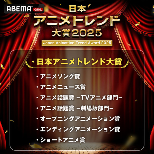 『日本アニメトレンド大賞2025』賞一覧