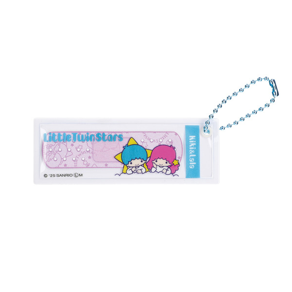 「サンリオキャラクターズ ばんそうこうキーホルダー」リトルツインスターズ