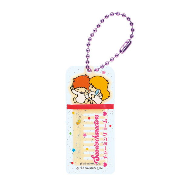 「サンリオキャラクターズ チャーミングコームアクリルチャーム」リトルツインスターズ
