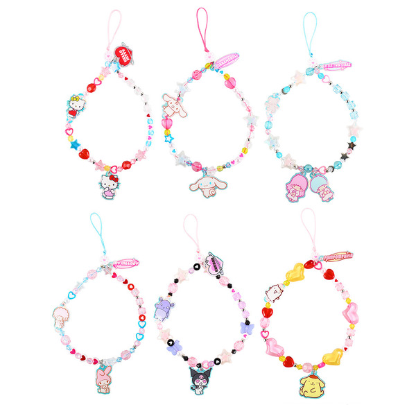 SKINNYDIP LONDON × サンリオキャラクターズ 第3弾登場「ビーズフォンストラップ」（C）2025 SANRIO CO., LTD. APPROVAL NO. L663657