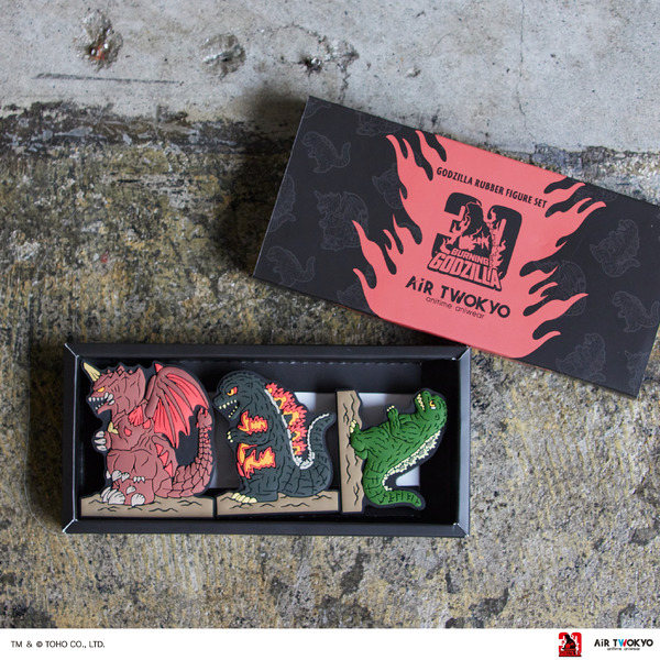 AIR TWOKYO『ゴジラVSデストロイア』グッズコレクション「ラバーフィギュアセット」TM ＆（C）TOHO CO.,LTD.